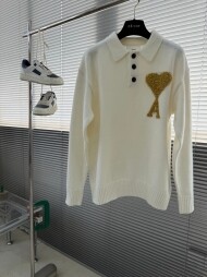 아미리 AMIRI 클래식 루즈핏 남녀 폴로 니트