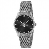 구찌 남성시계 YA1264154 꿀벌 검판 실버 메탈남자시계