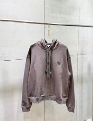 로에베 LOEWE 자수 스몰 로고 캐주얼 컴포트 남녀 후드 점퍼