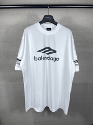 발렌시아가 BALENCIAGA 모던 클래식 패턴 캐주얼 커플 반팔 티