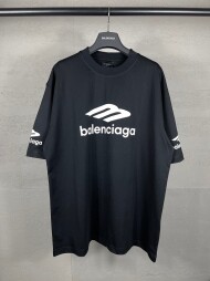 발렌시아가 BALENCIAGA 모던 클래식 패턴 캐주얼 커플 반팔 티