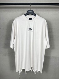 발렌시아가 BALENCIAGA 모던 클래식 패턴 캐주얼 커플 반팔 티