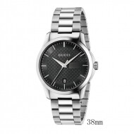 구찌 YA126457 G타임리스 실버 블랙 문자판 여성시계