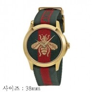 구찌 YA126487 YA126487B G타임리스 남녀공용 쿼츠 38mm