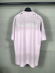 발렌시아가 BALENCIAGA 로고 트렌드 디자인 캐주얼  반팔 티 남녀 공용