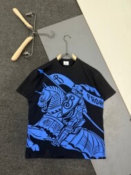 버버리 Burberry 클래식 데일리 캐주얼 라운드 커플 반팔 티