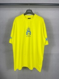 발렌시아가 BALENCIAGA 로고 트렌드 디자인 캐주얼  반팔 티 남녀 공용