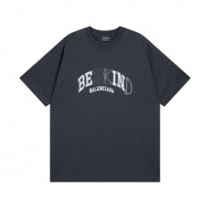 발렌시아가 BALENCIAGA 로고 트렌드 디자인 캐주얼  반팔 티 남녀 공용