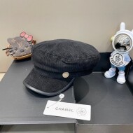 샤넬 Chanel 아웃도어 플랫탑 코듀로이 여성용 덱스캡