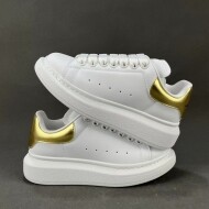 알렉산더 맥퀸 오버사이즈도 스니커즈 화이트 골드