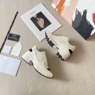 샤넬 믹스드파이버 스니커즈 카프스킨