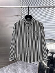 디올 DIOR 모던 스트라이프 빈티지 캐주얼 긴팔 셔츠