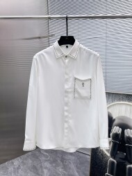 크롬하츠 Chrome Hearts 로고 모던 디자인 캐주얼 긴팔 셔츠