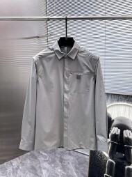 로에베 LOEWE 로고 모던 디자인 캐주얼 긴팔 셔츠