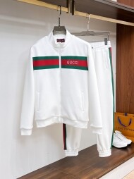 구찌 GUCCI 클래식 패턴 트렌드 하이넥 캐주얼 트레이닝 세트