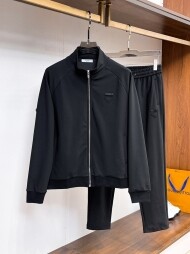 프라다 PRADA 클래식 패턴 트렌드 하이넥 캐주얼 트레이닝 세트