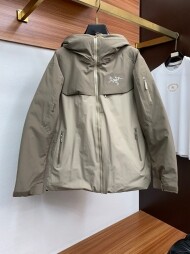 아크테릭스 ARC TERYX 클래식 로고 캐주얼 후드 패딩 바람막이 코트