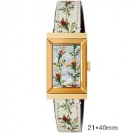 구찌 YA147407 G-프레임 모자이크 진주 꽃무늬 다이얼 147.4 시리즈 시계