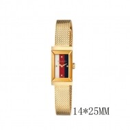 구찌 YA147511 G프레임 여성 메탈 쿼츠 스퀘어