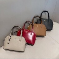 TORY BURCH 토리버치 149694 에머슨 돔 사첼 사피아노 가죽 크로스바디 무스 토트백