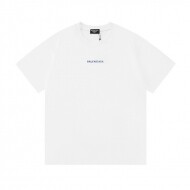 발렌시아가 BALENCIAGA 프리미엄 심플 자수 남녀 라운드 반팔 티