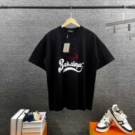 발렌시아가 BALENCIAGA 트렌드 레터링 구제 워싱 남녀 라운드 반팔 티