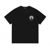 크롬하츠 Chrome Hearts 데일리 캐주얼 클래식 로고 남녀 라운드 반팔 티