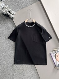 크롬하츠 Chrome Hearts 데일리 캐주얼 포켓 남녀 라운드 반팔 티