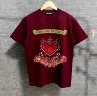 크롬하츠 Chrome Hearts 신상 하트 프린트 트렌드 남녀 라운드 반팔 티