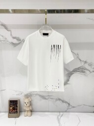 아미리 AMIRI 로고 패턴 모던 캐주얼 반팔 티