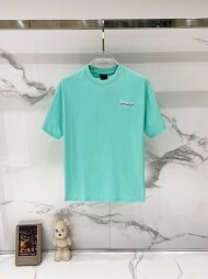 발렌시아가 BALENCIAGA 클래식 로고 자수 캐주얼 반팔 티