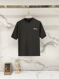 발렌시아가 BALENCIAGA 클래식 로고 자수 캐주얼 반팔 티