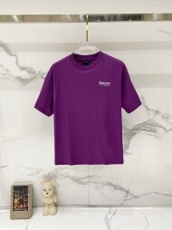 발렌시아가 BALENCIAGA 클래식 로고 자수 캐주얼 반팔 티