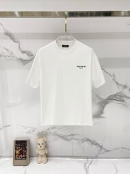 발망 BALMAIN 클래식 로고 캐주얼 반팔 티셔츠 남녀 공용