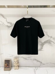 발망 BALMAIN 로고 패턴 디자인 트렌드 반팔 티셔츠 남녀 공용