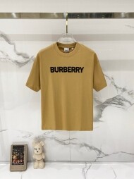 버버리 BURBERRY 클래식 체크 넥 로고 자수 반팔 티 남녀공용