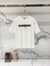 버버리 BURBERRY 클래식 로고 캐주얼 심플 반팔 티셔츠 남녀 공용