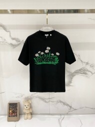 버버리 BURBERRY 클래식 로고 플라워 프린트 반팔 티셔츠 남녀 공용