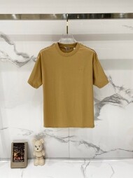 버버리 BURBERRY 클래식 로고 자수 체크 소매 패치 반팔 티셔츠 남녀 공용