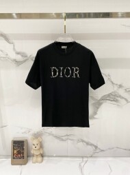 디올 DIOR 클래식 로고 캐주얼 반팔 티셔츠 남녀 공용