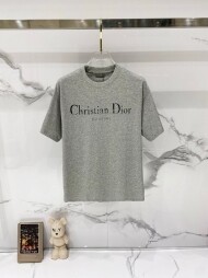 디올 DIOR 로고 클래식 디자인 캐주얼 반팔 티셔츠 남녀 공용