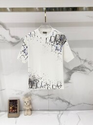 디올 DIOR 로고 클래식 디자인 캐주얼 반팔 티셔츠 남녀 공용