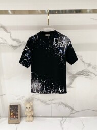 디올 DIOR 로고 클래식 디자인 캐주얼 반팔 티셔츠 남녀 공용
