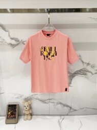 펜디 FENDI 로고 모던 디자인 캐주얼 반팔 티셔츠 남녀 공용