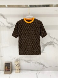 펜디 FENDI 로고 클래식 빈티지 캐주얼 반팔 티셔츠 남녀 공용