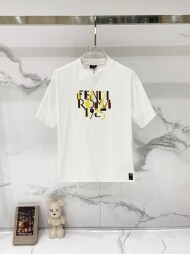 펜디 FENDI logo 모던 클래식 캐주얼 반팔 티셔츠 남녀 공용