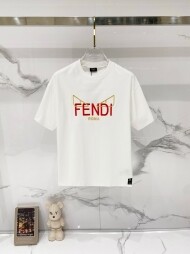 펜디 FENDI logo 모던 클래식 캐주얼 반팔 티셔츠 남녀 공용