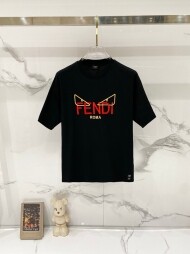 펜디 FENDI logo 모던 클래식 캐주얼 반팔 티셔츠 남녀 공용