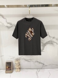 펜디 FENDI logo 모던 클래식 캐주얼 반팔 티셔츠 남녀 공용