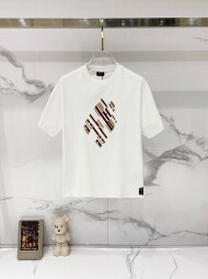 펜디 FENDI logo 모던 클래식 캐주얼 반팔 티셔츠 남녀 공용